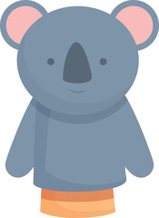 Koala doll icon cartoon vector. Puppet show. Stage theatre