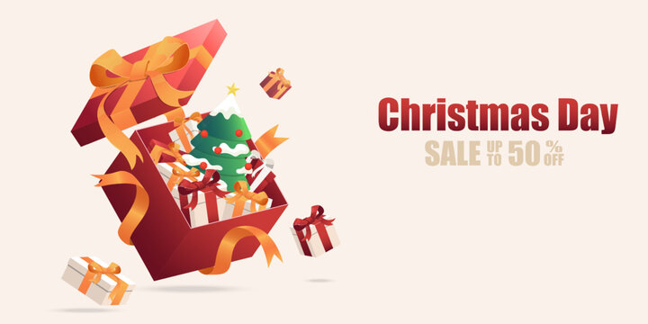 Red And White  Gift Boxes For Chrismas Sale