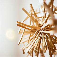 straw christmas tree decoration