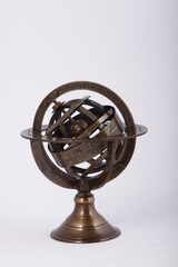 Spherical bronze astrolabe used for astrology