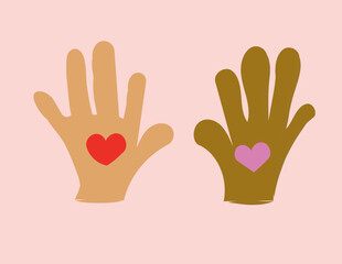 Obraz premium hands holding hands - volunteer day on 5 December 