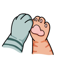 cat paw