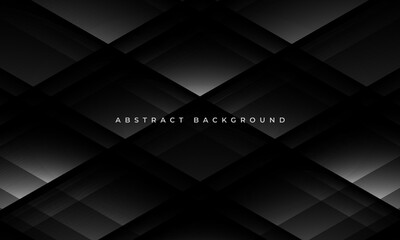 Black modern abstract background dark gray presentation corporate concept. Vector illustration