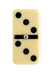 domino numéros trois et trois sur fond transparent