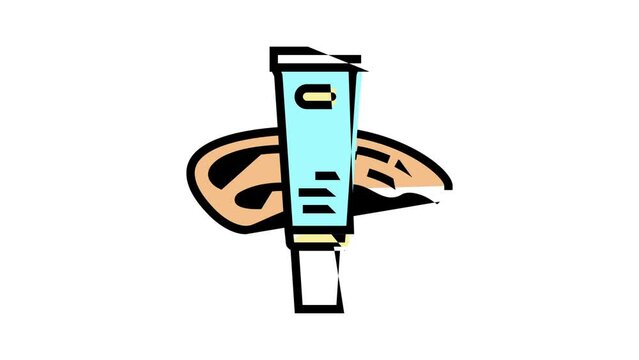 natural skin moisturizing color icon animation