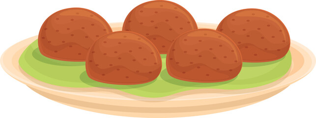 Meat balls icon cartoon vector. Chinese food. Festive holiday
