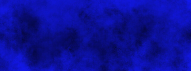 Abstract grunge neon dark blue glow lights watercolor background with space, brush painted blue paper texture, stylist dark blue grunge texture for any design and decoration.