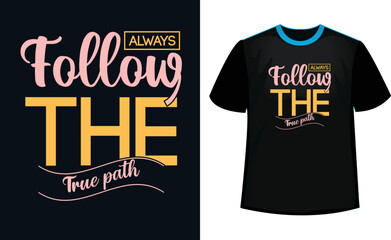 lettering Motivational T-shirt Design Template