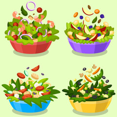 illustration of a salad