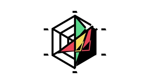 spider chart color icon animation