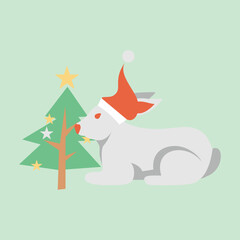 christmas rabbit