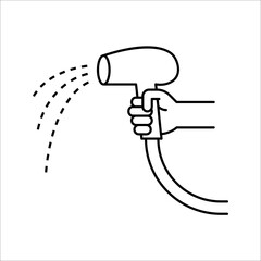 Fire Hose icon, vector illustration logo template in trendy style on white background