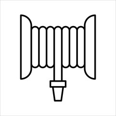 Fire Hose icon, vector illustration logo template in trendy style on white background