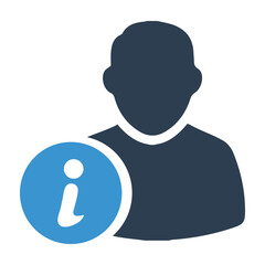 Personal information icon. User information icon. Person info,