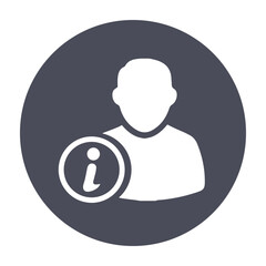 Personal information icon. User information icon.