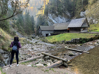 The historic Oblazy water mill in the Kvacianska dolina national park in Slovakia © Peter