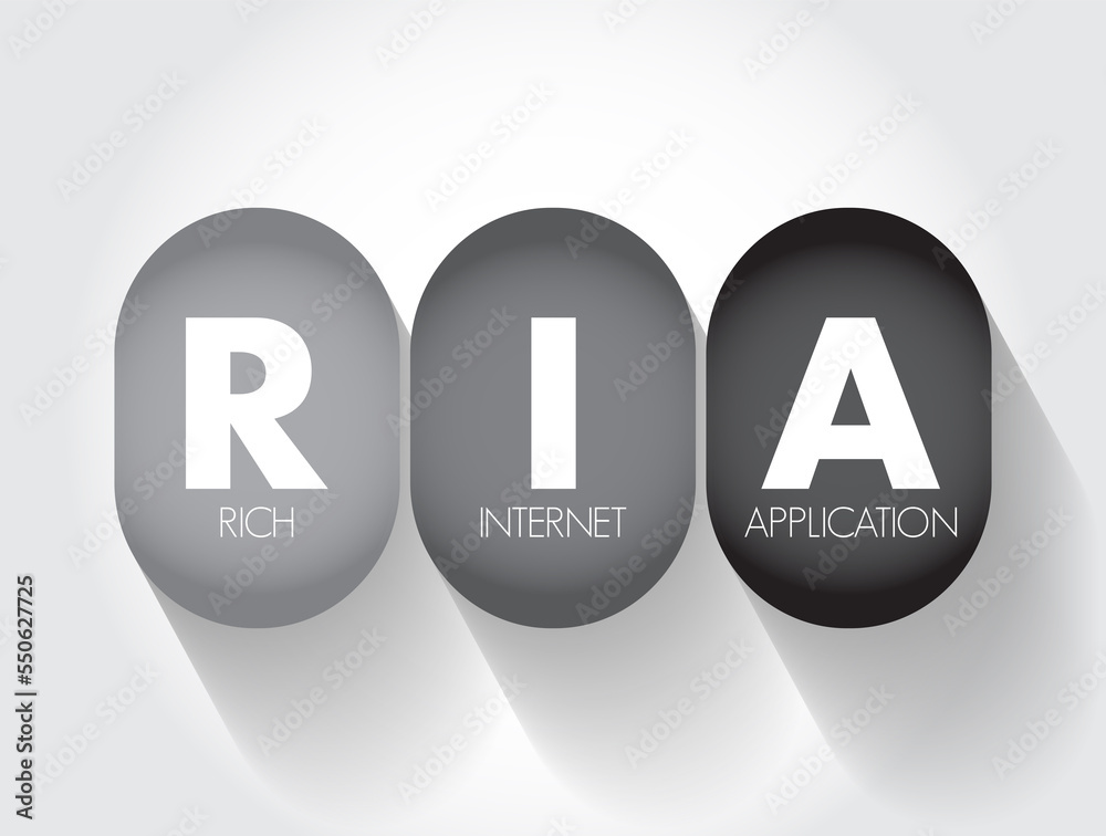 Aufkleber ria rich internet application - web application designed to deliver the same features and functions 