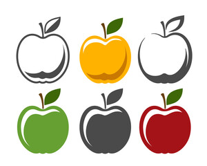 Apple pictograms fruits