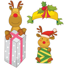 Christmas present and two deer
- 550627997