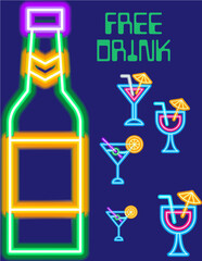 set of drinks