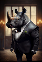 Mob boss Rhinoceros, digital render