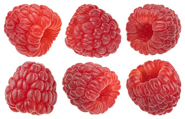 Raspberry isolated on white background