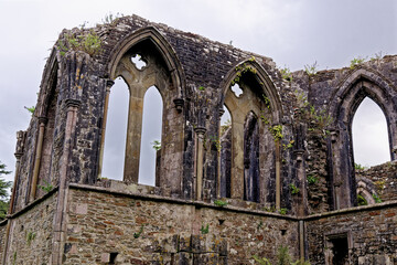 Twelve sided Chapter House - monastic ruins - Margam Country Park