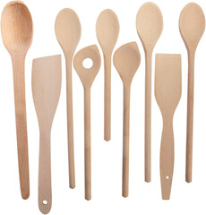 Wooden spoons and spatulas