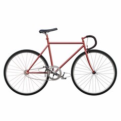 bicycle, isolated on white background, 3D illustration, cg render