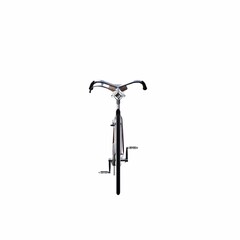 bicycle, isolated on white background, 3D illustration, cg render