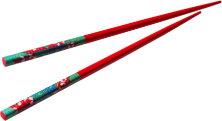 Decorative chopsticks - isolated image
