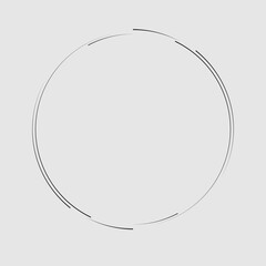Radial speed Lines in Circle Form for comic books . Explosion background . Vector Illustration .Technology round Logo . Circular Design element . Abstract Geometric shape . Sunburst .