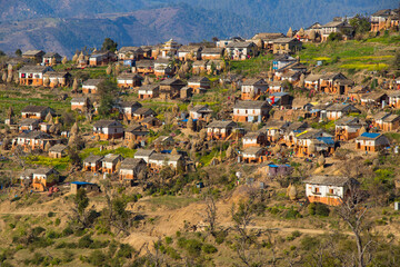 Fototapeta na wymiar A rural community village lifestyle of Far West Nepal Doti Khaptad National Park