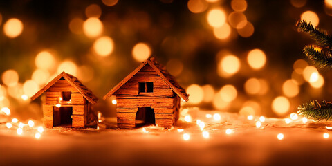 Christmas Evening Little Houses