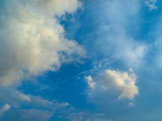 aerial view of cloudy horizon