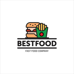 Best food logo vector, vector template design, food restaurant logo icon design, tasty food logo design 