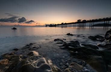 Sunrise at Llandudno Pier, Wales