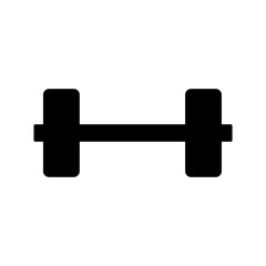 dumbbell icon vector logo template