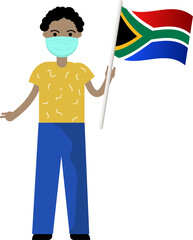 Youth day south africa cartoon illustration