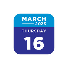 calendar march 2023 vector illustration in trendy flat design