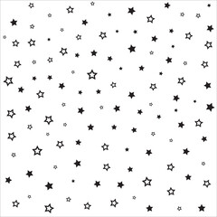 star patterns. Seamless vector stars background. Cute Christmas and holidays ornament