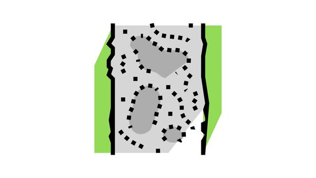 water bound macadam color icon animation
