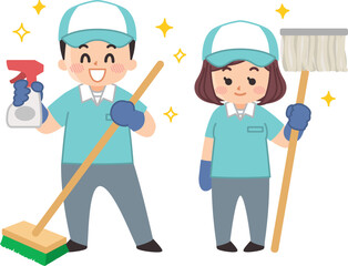 清掃員　クリーンスタッフ　掃除　清掃