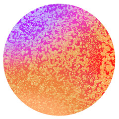 Circle geometric gunge color