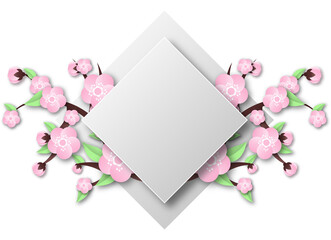 peach blossom illustration