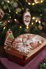 christmas cookies and christmas tree