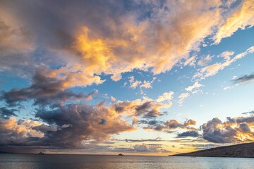 Fototapeta premium sunset over the sea