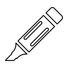 Marker Pen Icon In Line Style