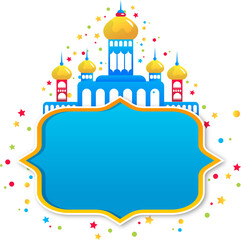 Fototapeta premium Islamic holiday ramadan illustration