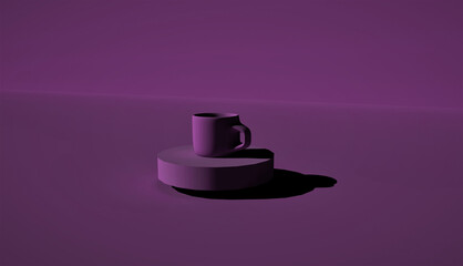 Fototapeta na wymiar Purple Cup